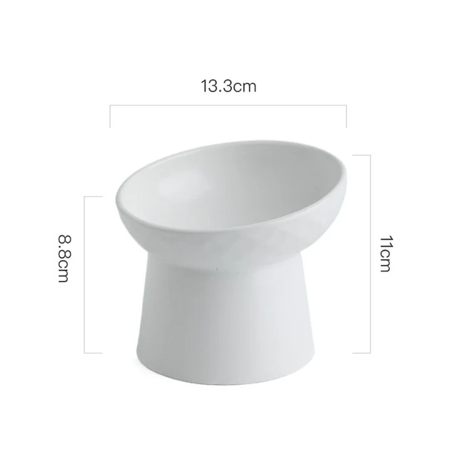 Ceramic Pet Food or Water Bowl with Stand - Elevated Pet Feeding Bowl - Image 7