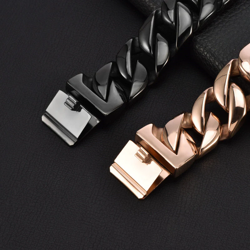 Stainless Steel 3CM Wide Dog Collar - Image 3